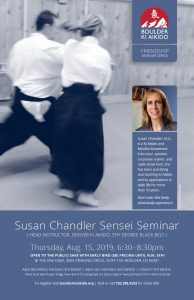 Susan Chandler Ki Aikido Seminar August 15 2019